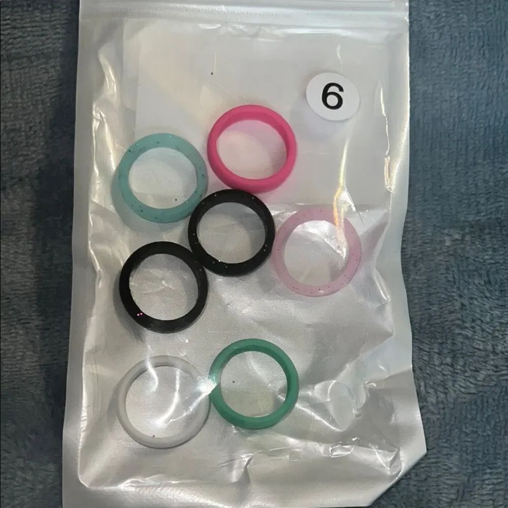 Colorful Silicone Ring Set